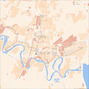 Krasnodar tram map 2022-05.svg