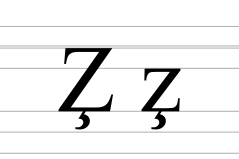 Latin letter Z with cedilla.svg