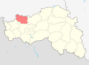 Ивнянский район на карте