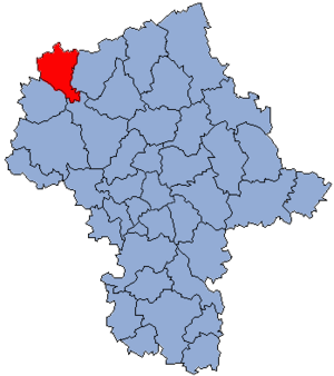 Журоминский повет на карте
