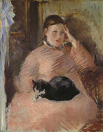Édouard Manet - Femme au chat (Portrait de Madame Manet).jpg