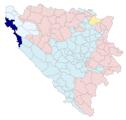 Бихач на карте