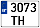 Estonian traktor license plate.png
