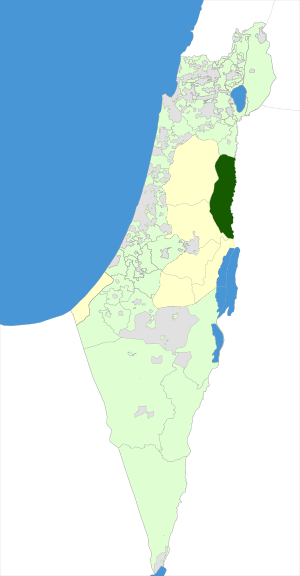 Israel Map - Bik'at HaYarden Regional Council.svg