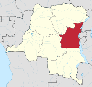 Территория провинции Киву с 1967 по 1988 год