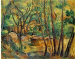 Paul Cezanne Meule et citerne en sous bois.jpg