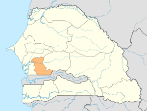 Каолак на карте