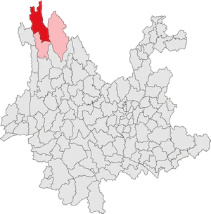 Дечен на карте