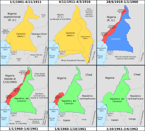 Cameroon boundary changes-es.svg
