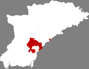 Чжэньань на карте