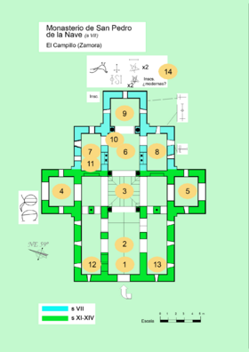 El Campillo (Zamora) S Pedro de la Nave 1 Planta.png