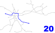 Krakow tram line 20.svg