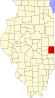 Map of Illinois highlighting Edgar County.svg