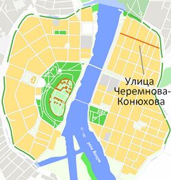 На карте города