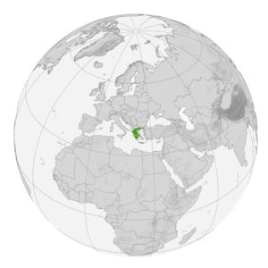 Греция на карте мира