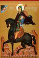 «Святы́й Илия Муромец». Русская икона конца XIX века.