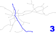 Krakow tram line 3.svg