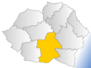 Арджеш на карте