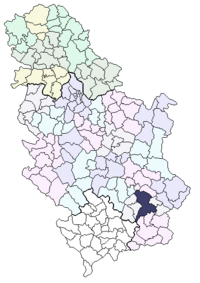 Лесковац на карте