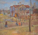 Spring etude. Shuvalovo by Petrov-Vodkin (1927, GRM).jpg