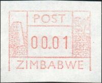 Zimbabwe 1985 variable value stamp 00.01 Mi 1.jpg