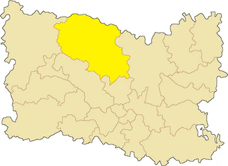 Кантон на карте департамента Уаза