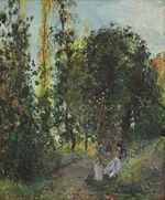 Camille Pissarro - Dans le bois de 'Hermitage (PD 521).jpg