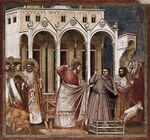 Giotto di Bondone - No. 27 Scenes from the Life of Christ - 11. Expulsion of the Money-changers from the Temple - WGA09209.jpg
