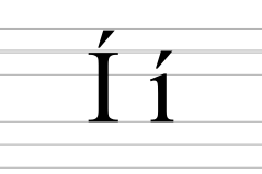 Latin letter I with acute.svg