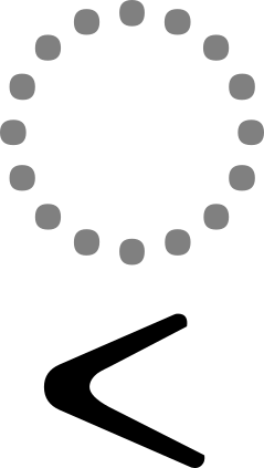 Left arrowhead below.svg