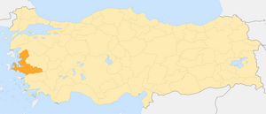 Измир на карте