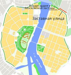 На карте города