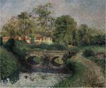 Camille Pissarro - Petit pont sur la Viosne, Osny (PD 716).jpg