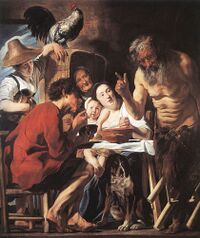Jordaens Satyr and the peasant Brussels.jpg