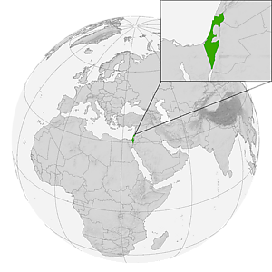 Израиль на карте мира
