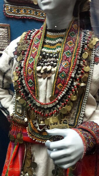 Outfit of the bride. Сhest decorations. Mordvins-moksha, Tambov province, Temnikov uezd, end of XIX - beg.XX centuries. 06.jpg