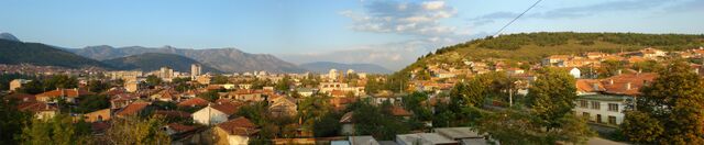 Вид на город