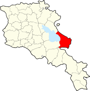 Варденисский район на карте