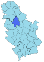 Город Белград на карте