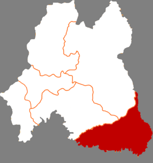 Чанбай-Корейский автономный уезд на карте