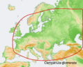 Distribution map Campanula glomerata.png