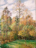 Camille Pissarro - Automne, Peupliers, Eragny (Autumn, Poplars, Eragny) - Google Art Project.jpg