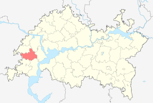 Апастовский район на карте