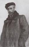 Portrait of Isaac Levitan by Valentin Serov (1900).jpg