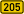 Bundesstraße 205 number.svg