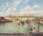 Camille Pissarro - L’Avant-port de Dieppe, après-midi, temps lumineux (PD 1445).jpg