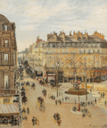 Camille Pissarro - Rue Saint-Honoré, après-midi, effet de soleil - Nelson-Atkins Museum (PD 1199).png