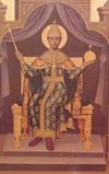Feodor I of Russia enthroned (Granovitaya palata, 1881-2).jpg