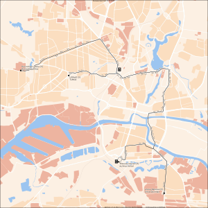 Kaliningrad tram map 2022-12.svg