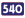 Cesta II. triedy číslo 540.svg